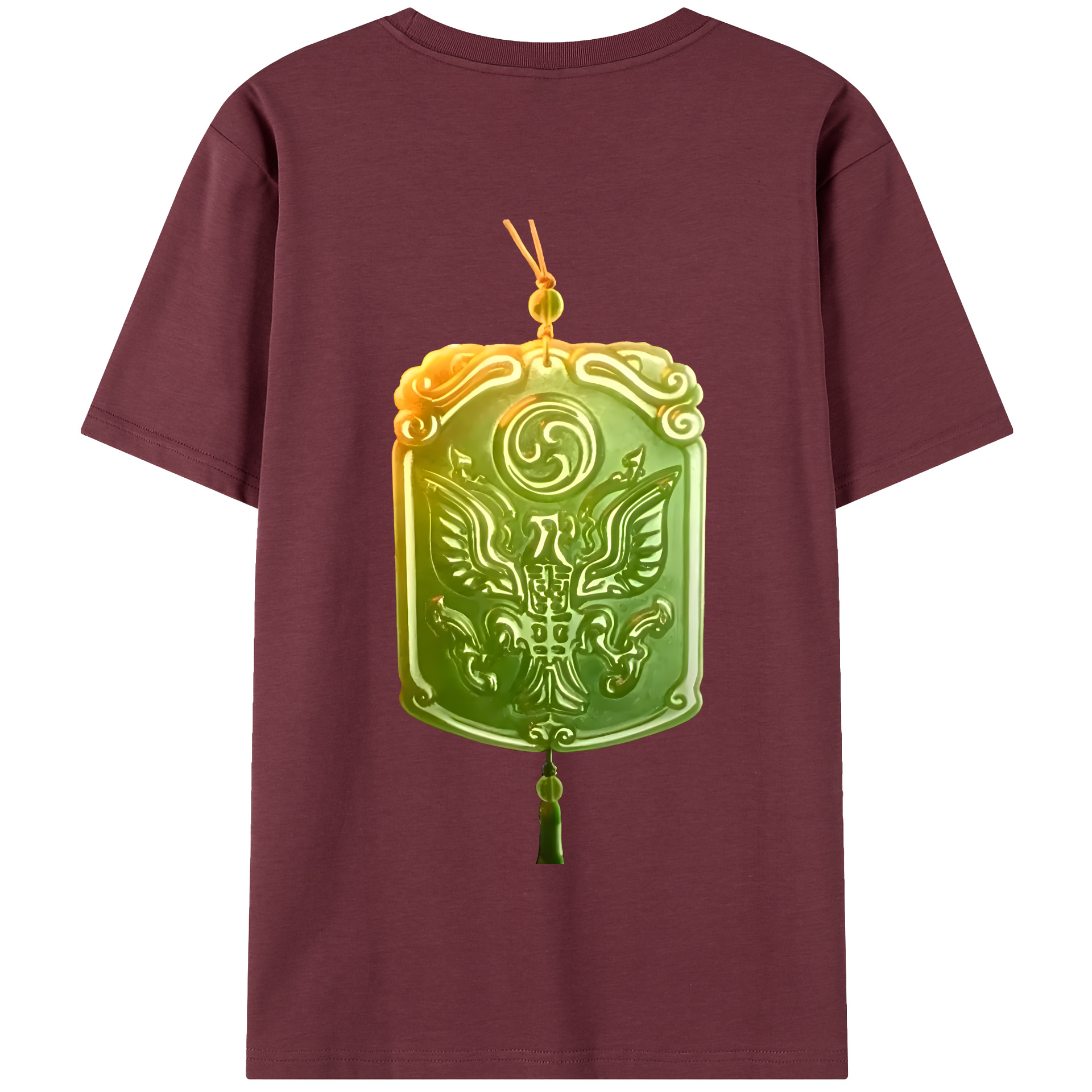 （画像用） Ne Zha 2 ナタ 魔童の大暴れ 綿100％半袖Tシャツ（背面プリント）